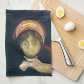 Edvard Munch - Angst Theedoek (Quarter Fold)