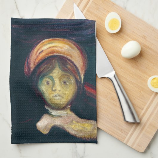 Edvard Munch - Angst Theedoek (Quarter Fold)