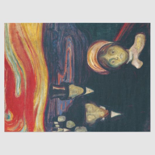 Edvard Munch - Angst Tissuepapier (Voorkant)