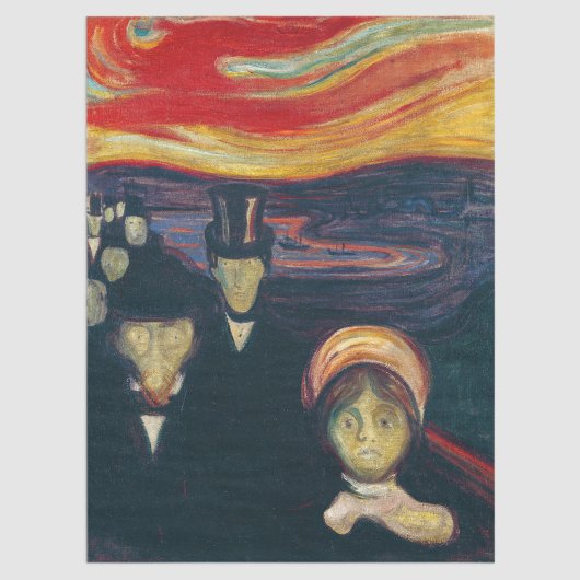Edvard Munch - Angst Tissuepapier