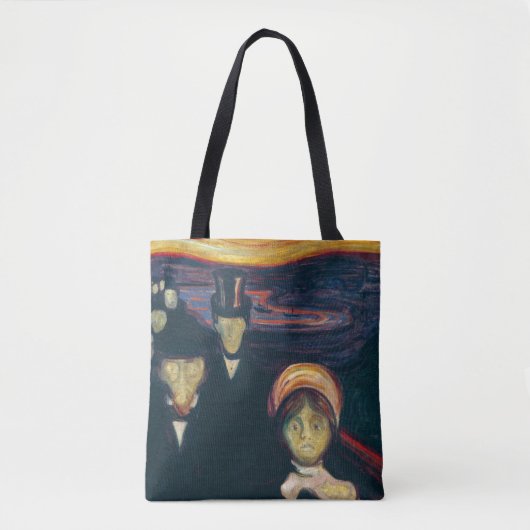 Edvard Munch - Angst Tote Bag (Voorkant)