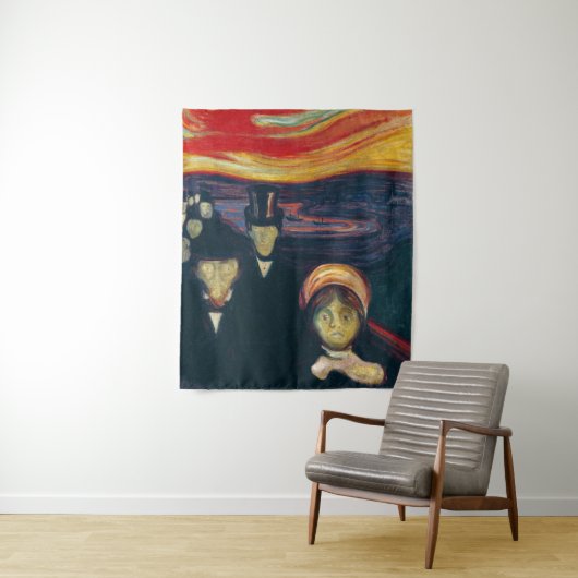 Edvard Munch - Angst Wandkleed (In situ)