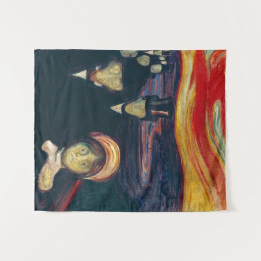 Edvard Munch - Angst Wandkleed (Voorkant (horizontaal))