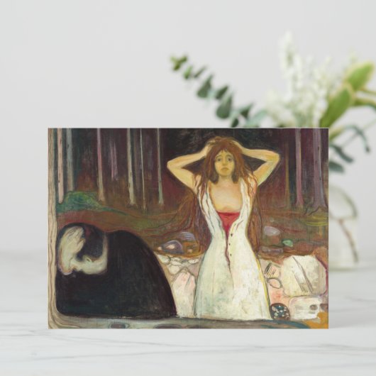 Edvard Munch - Ashes Bedankkaart (Staand voorkant)