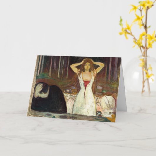 Edvard Munch - Ashes Kaart (Gele Bloem)