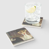 Edvard Munch - Ashes Stenen Onderzetter (Zijkant)