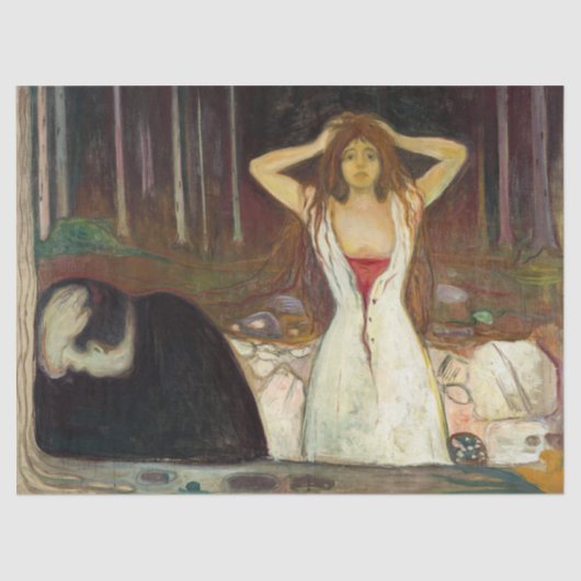 Edvard Munch - Ashes Tissuepapier (Voorkant)