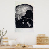 Edvard Munch Attraction I Poster (Keuken)