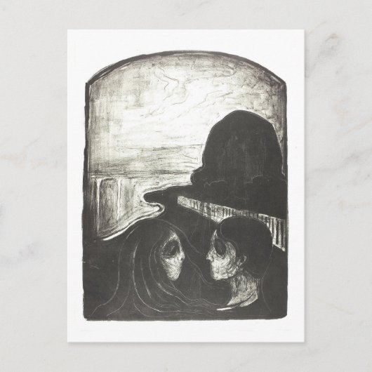 Edvard Munch "Attraction I" Schilderij Briefkaart (Voorkant)