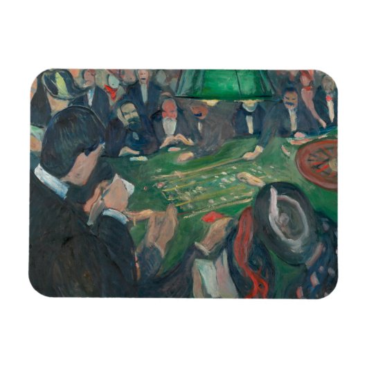 Edvard Munch - bij de Roulette lijst Magneet (Horizontaal)