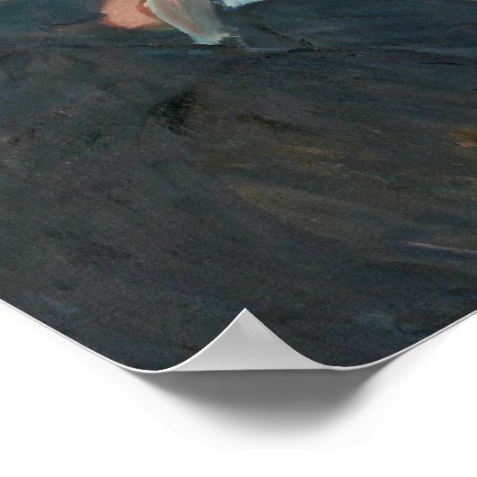 Edvard Munch - bij de Roulette lijst Poster (Hoek)