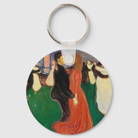 Edvard Munch - Dans of Life Sleutelhanger (Voorkant)