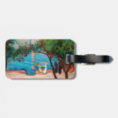 Edvard Munch - Dans on the Beach - QR-code Bagagelabel (Achterkant horizontaal)