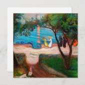 Edvard Munch - Dans op het strand Bedankkaart (Voorkant / Achterkant)