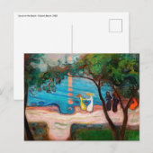 Edvard Munch - Dans op het strand Briefkaart (Voorkant / Achterkant)
