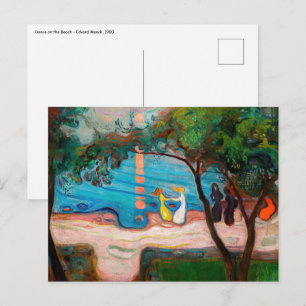 Edvard Munch - Dans op het strand Briefkaart