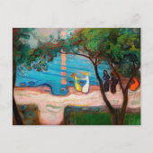 Edvard Munch - Dans op het strand Briefkaart (Voorkant)
