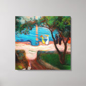 Edvard Munch - Dans op het strand Canvas Afdruk (Voorkant)