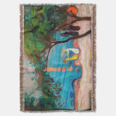 Edvard Munch - Dans op het strand Deken (Voorkant Verticaal)