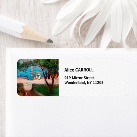 Edvard Munch - Dans op het strand Etiket (Insitu)