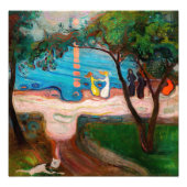 Edvard Munch - Dans op het strand Foto Afdruk (Voorkant)