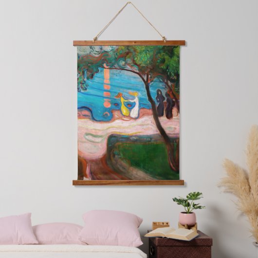 Edvard Munch - Dans op het strand Hangend Wandkleed (Slaapkamer)