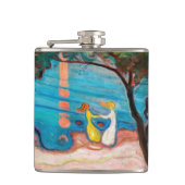 Edvard Munch - Dans op het strand Heupfles (Voorkant)