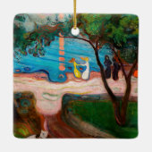Edvard Munch - Dans op het strand Keramisch Ornament (Achterkant)