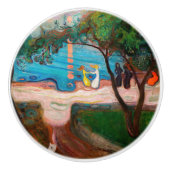 Edvard Munch - Dans op het strand Keramische Knop (Voorkant)