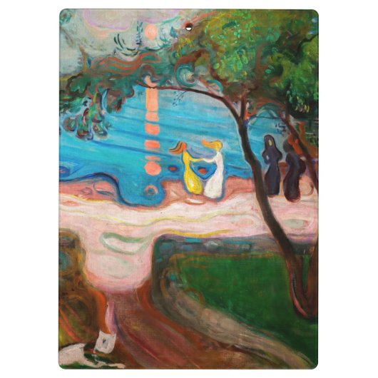 Edvard Munch - Dans op het strand Klembord (Achterkant)