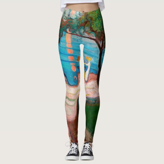 Edvard Munch - Dans op het strand Leggings (Voorkant)