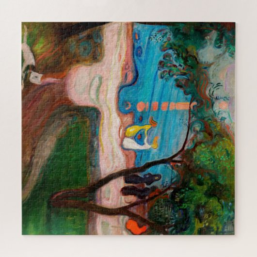 Edvard Munch - Dans op het strand Legpuzzel (Horizontaal)