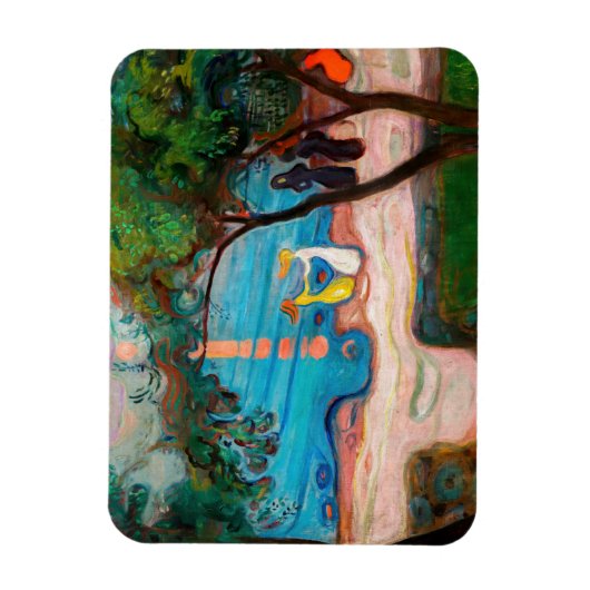 Edvard Munch - Dans op het strand Magneet (Verticaal)