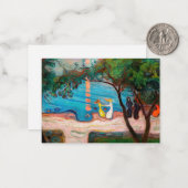 Edvard Munch - Dans op het strand Notitiekaartje (Voorkant / Achterkant in situ)
