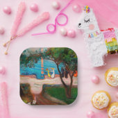 Edvard Munch - Dans op het strand Papieren Bordje (Feest)