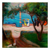 Edvard Munch - Dans op het strand Perfect Poster (Voorkant)