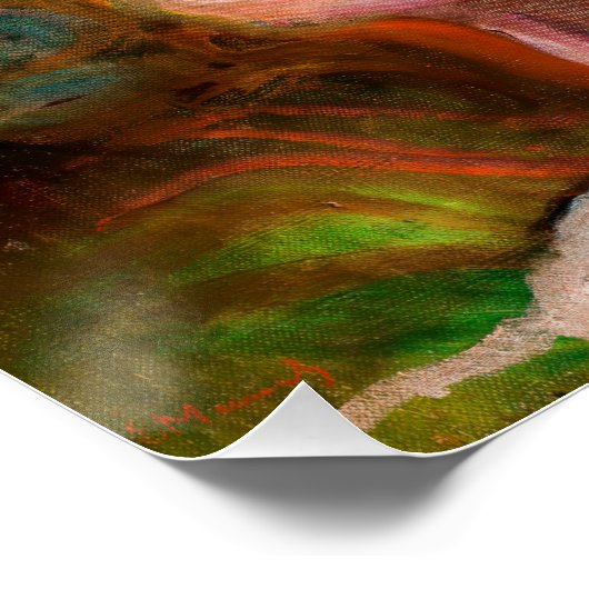 Edvard Munch - Dans op het strand Perfect Poster (Hoek)