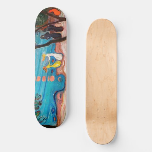 Edvard Munch - Dans op het strand Persoonlijk Skateboard (Voorkant)