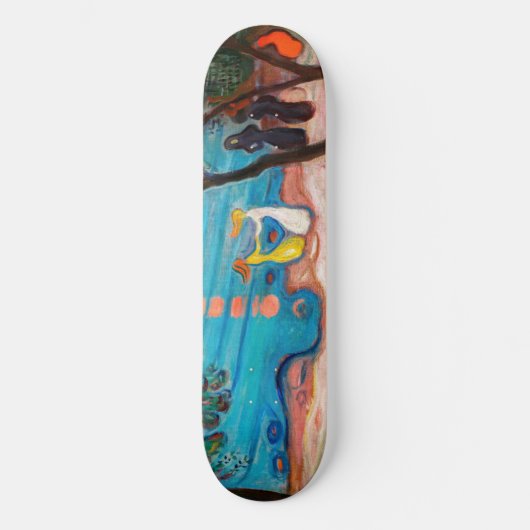 Edvard Munch - Dans op het strand Persoonlijk Skateboard (Voorkant)