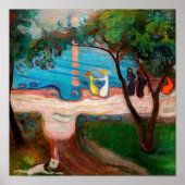 Edvard Munch - Dans op het strand Poster (Voorkant)