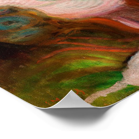 Edvard Munch - Dans op het strand Poster (Hoek)