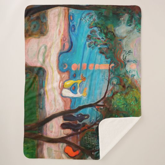 Edvard Munch - Dans op het strand Sherpa Deken (Voorkant)