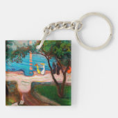 Edvard Munch - Dans op het strand Sleutelhanger (Achterkant)
