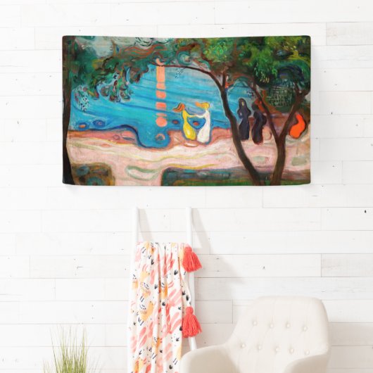 Edvard Munch - Dans op het strand Spandoek (Insitu)