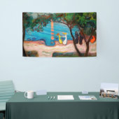 Edvard Munch - Dans op het strand Spandoek (Beurs)