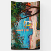 Edvard Munch - Dans op het strand Spandoek (Verticaal)