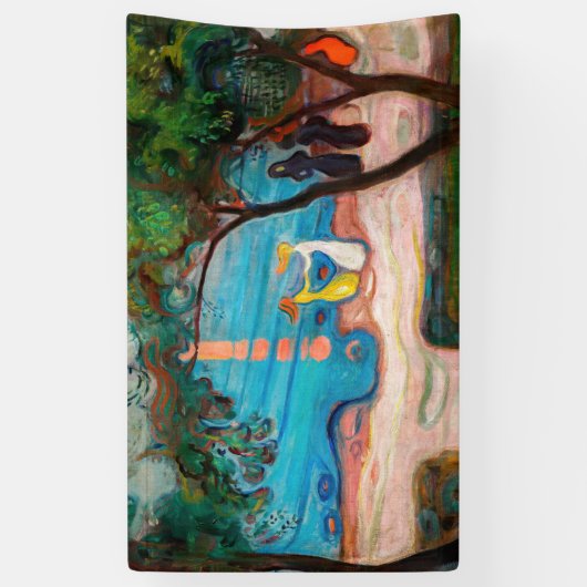 Edvard Munch - Dans op het strand Spandoek (Verticaal)