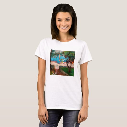 Edvard Munch - Dans op het strand T-shirt (Voorkant volledig)