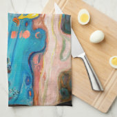 Edvard Munch - Dans op het strand Theedoek (Quarter Fold)