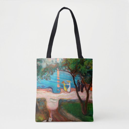 Edvard Munch - Dans op het strand Tote Bag (Voorkant)